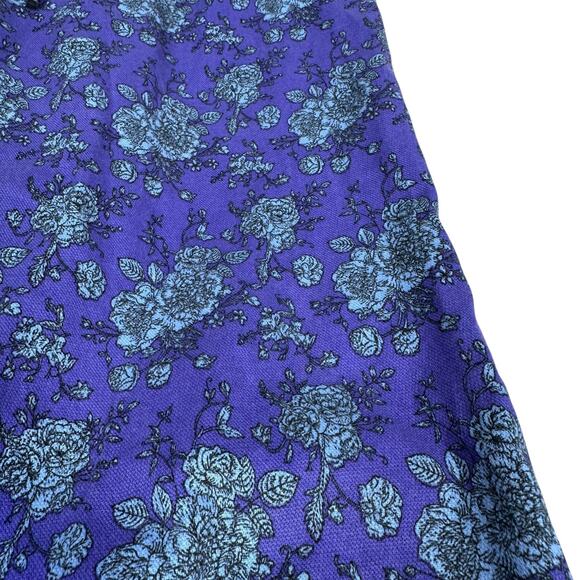 Wildfang Blue Floral Straight Leg Pants - Picture 4 of 10